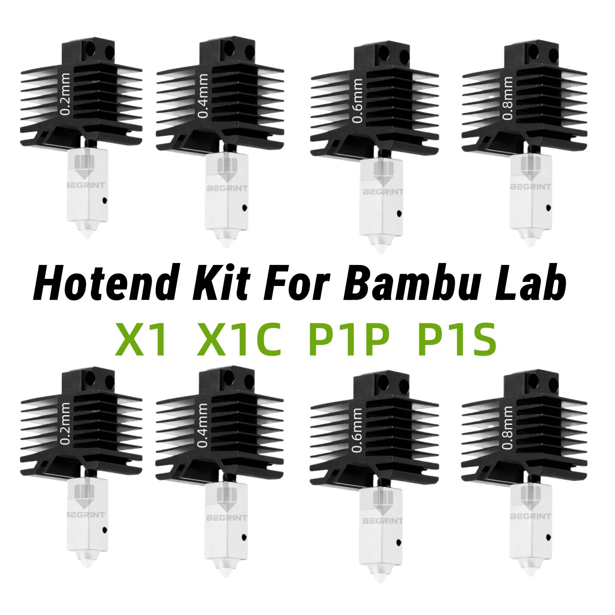 3D Printing Bambu - Bambu Lab X1 P1用新型ホットエンドキット、サーミスターセラミックヒーター付きホットエンドプリントヘッド、bambu lab X1C