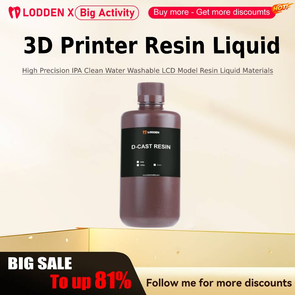 3D Printing Xyz - Lodden 3D プリンタ樹脂液体 385/405nm 高精度 IPA
