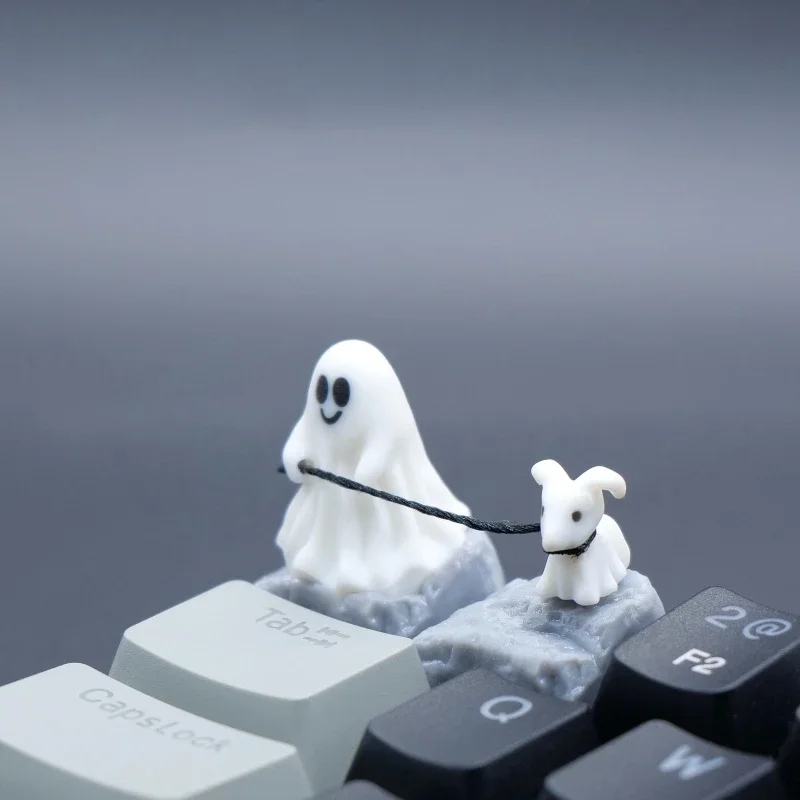 3D Printing Keycaps - カスタマイズされた樹脂製のゴーストパピーのキーキャップ,3D印刷,パーソナリティポイント,メカニカルキーボード,チェリーMX,ハロウィーンギフト