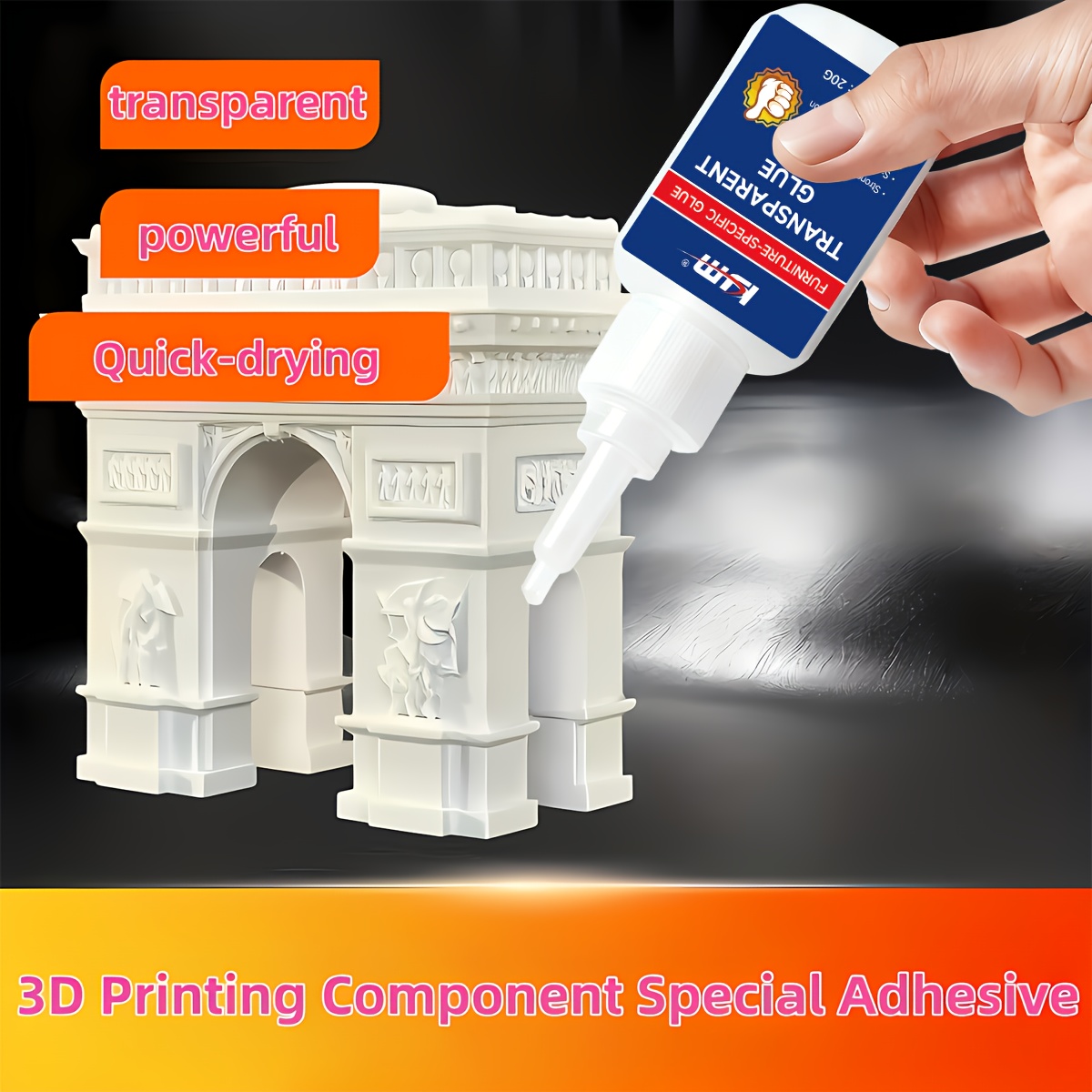 3D Printing Glue Stick - 速乾性透明接着剤 3D プリント部品用 DIY モデル組み立て PLA
