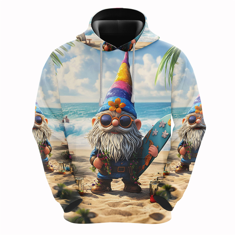 3D Printing Xmas - メンズgnomeグラフィックスウェットシャツ、男性用メリークリスマスパーカー、クリスマス服、サンタクロースプルオーバー、面白いギフト、フード付きスウェットシャツ、新しい、2020
