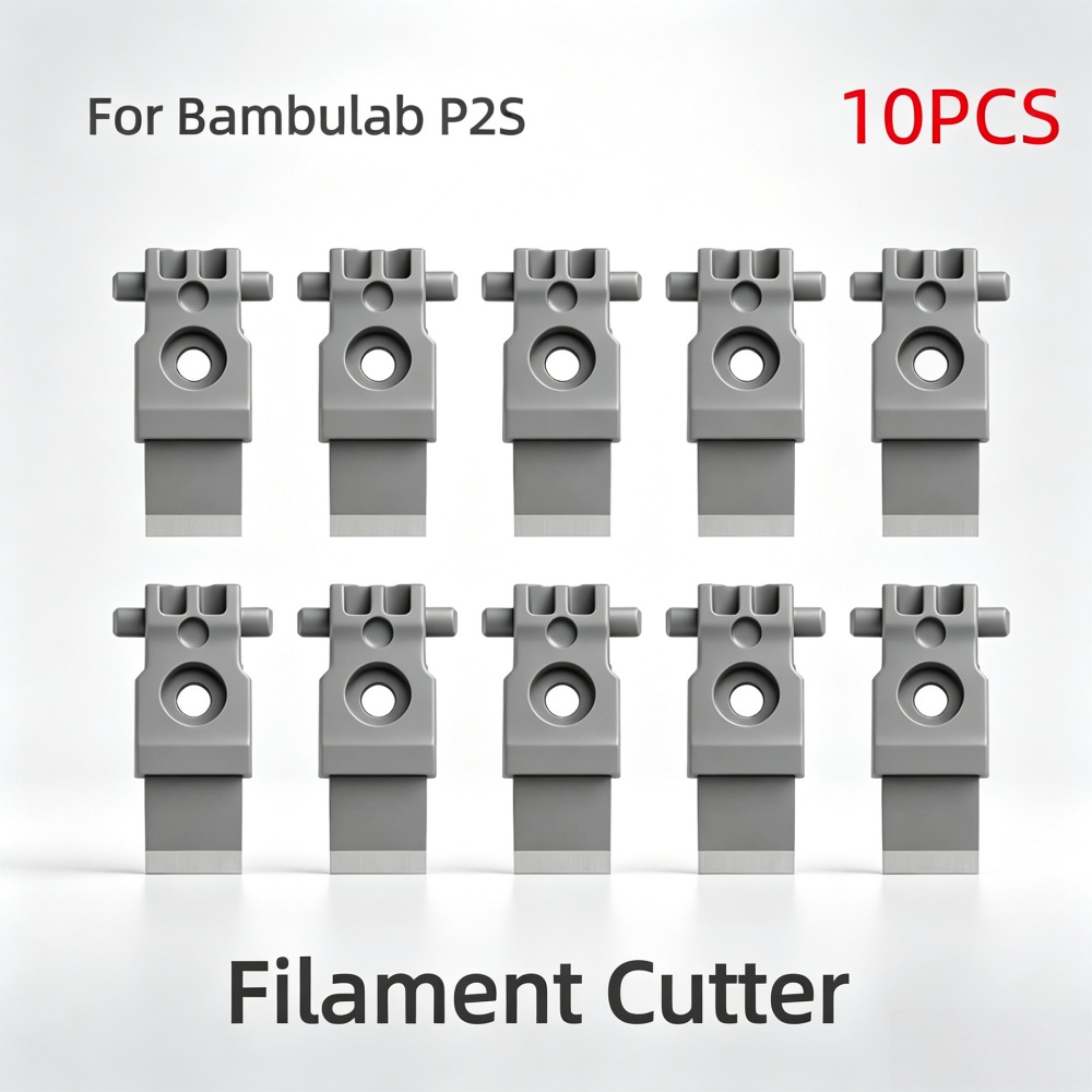 3D Printing Xyz - Bambulab P2S用フィラメントカッターブレード、精密金属製切断ブレード、フィラメント詰まり防止、3Dプリンター交換用アクセサリー