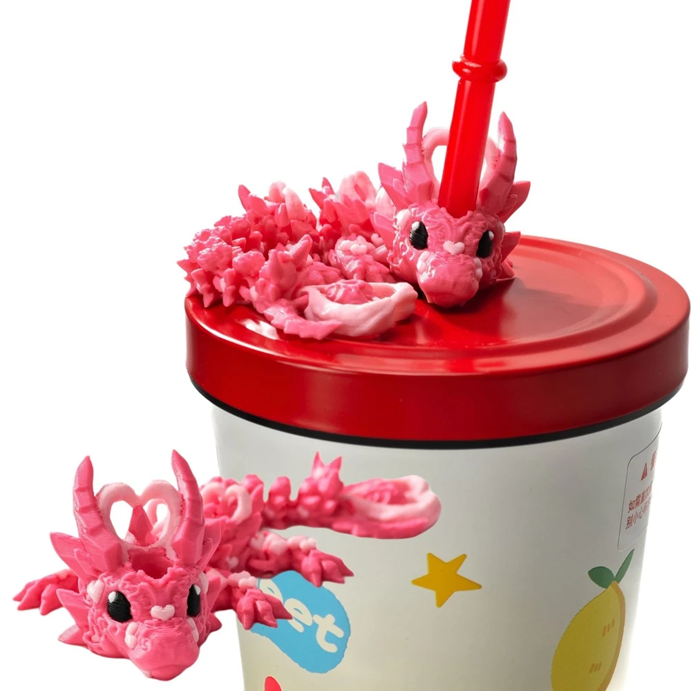 3Dプリント製ストローカップクッキードラゴンモデルオーナメン - 3D Printing Cafe のレビューと価格