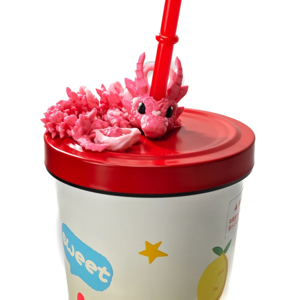 3Dプリント製ストローカップクッキードラゴンモデルオーナメン - 3D Printing Cafe のレビューと価格