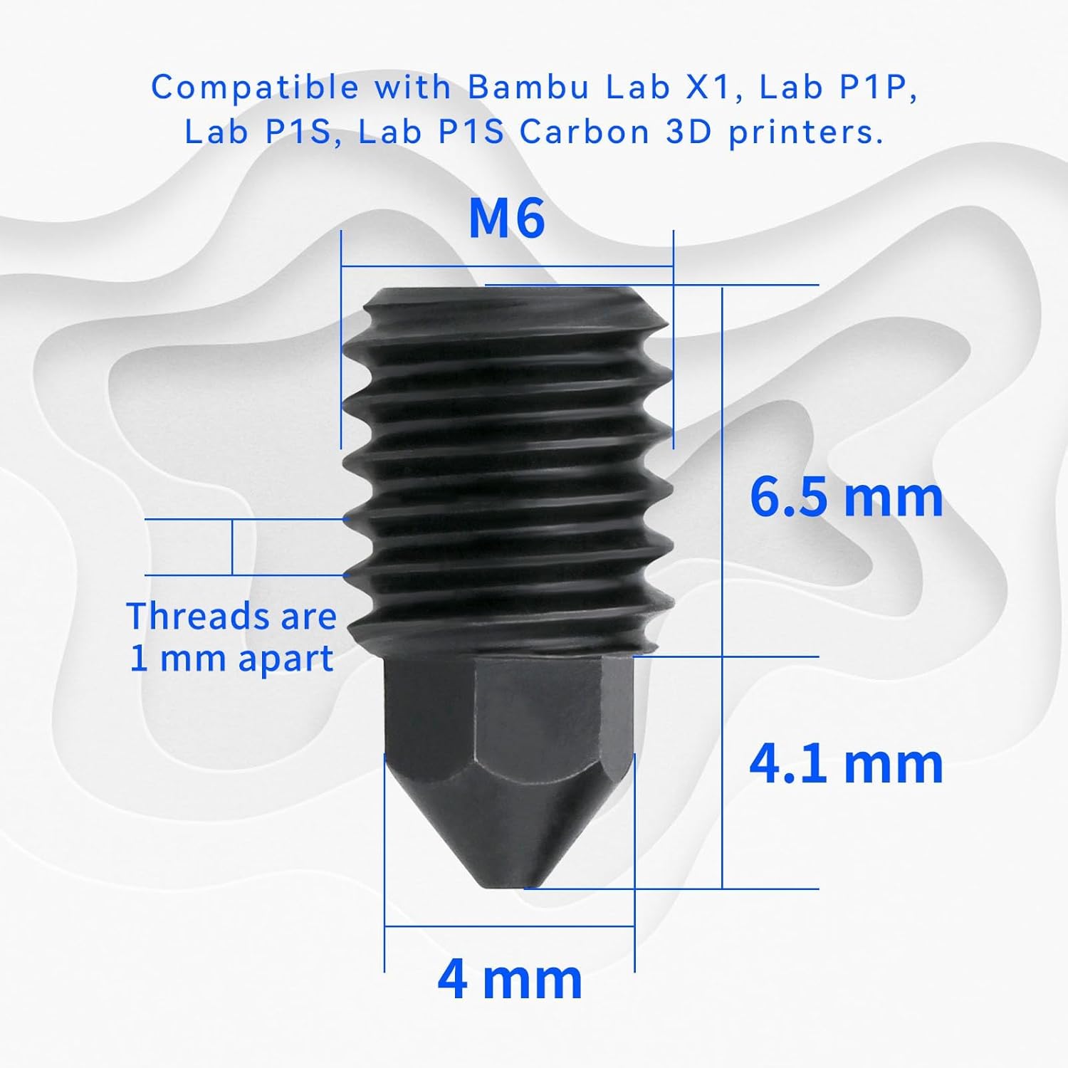 高流量硬化鋼真鍮ノズル Bambu Lab X1/X1C/P - 3D Printing Bambu のレビューと価格