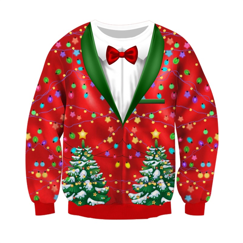 醜いクリスマスセーター メンズ ノベルティ クリスマス 面白 - 3D Printing Xmas のレビューと価格