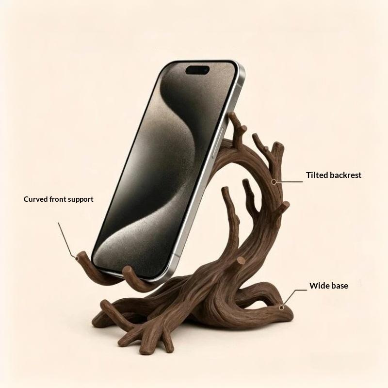 ユニークな枝の形をしたスマホホルダー 3Dプリント製のねじれ - 3D Printing Cafe のレビューと価格