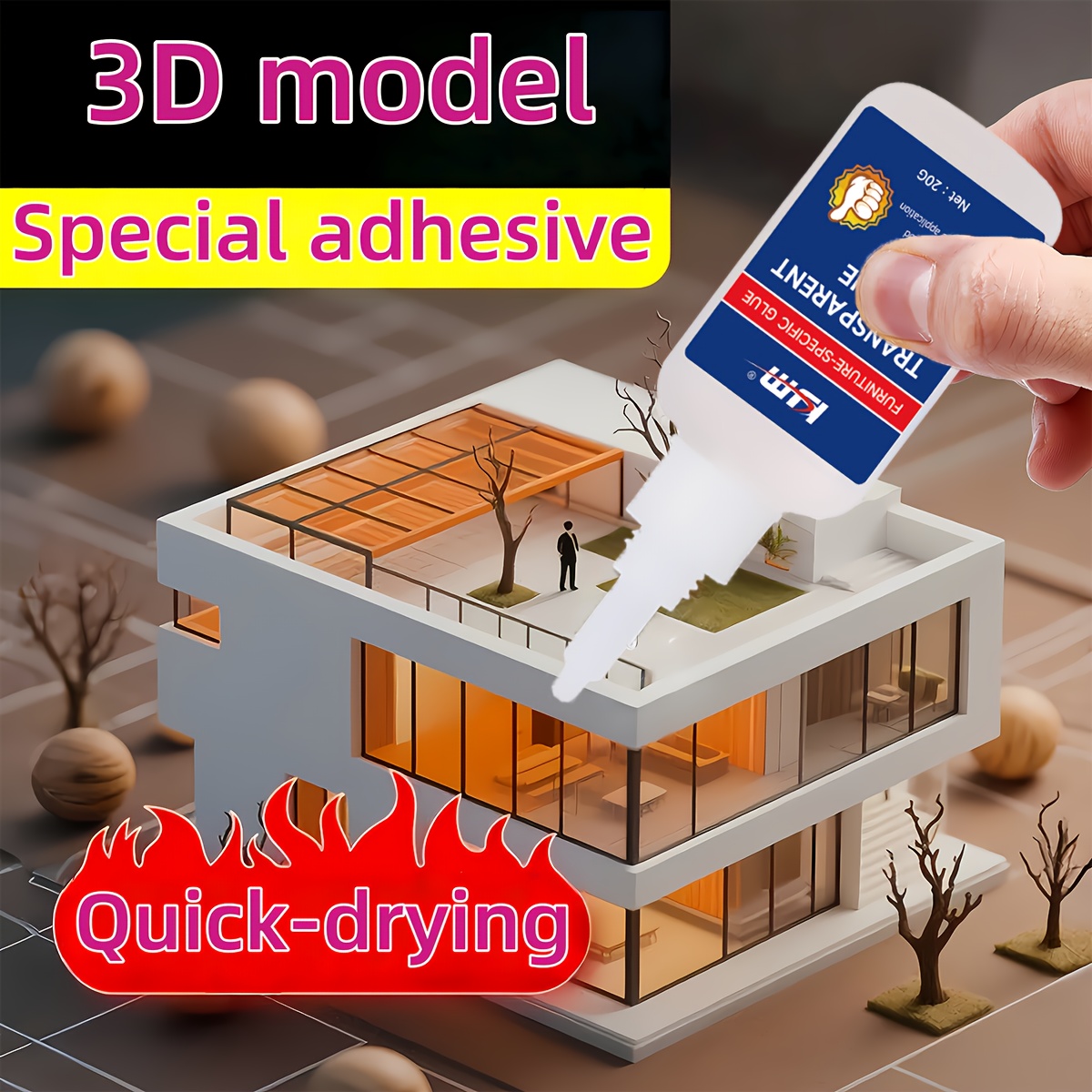 速乾性透明特殊接着剤 20 グラム 3D 印刷モデルミニフィ - 3D Printing Glue Stick のレビューと価格