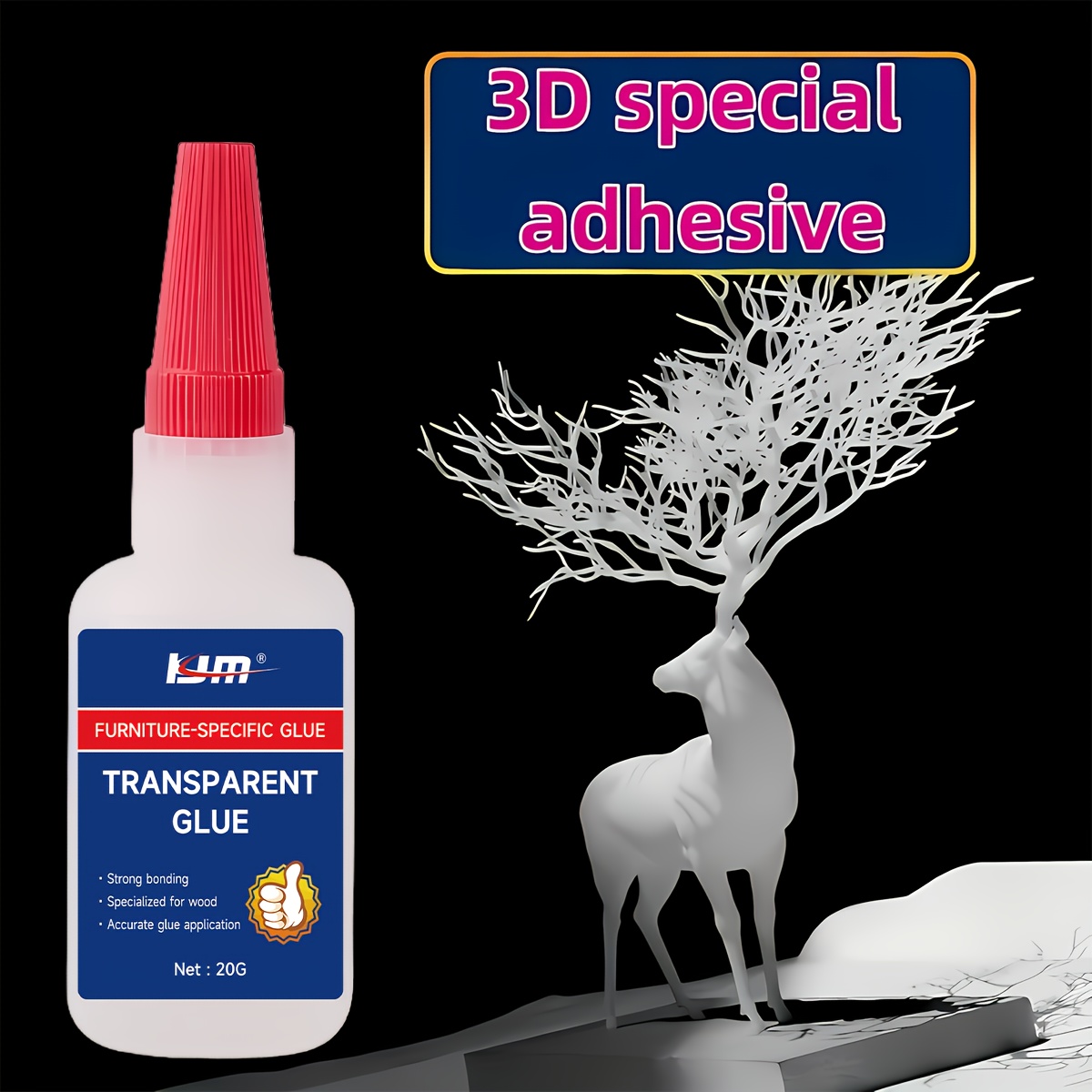 速乾性透明特殊接着剤 20 グラム 3D 印刷モデルミニフィ - 3D Printing Glue Stick のレビューと価格