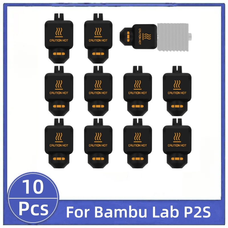 10 個ブラックシリコンソックス Bambu Lab P2S - 3D Printing Bambu のレビューと価格