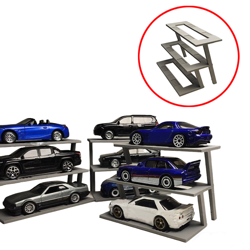 2 個の 3D プリント階層型ディスプレイスタンド、1/64 - 3D Printing Diecast Cars のレビューと価格