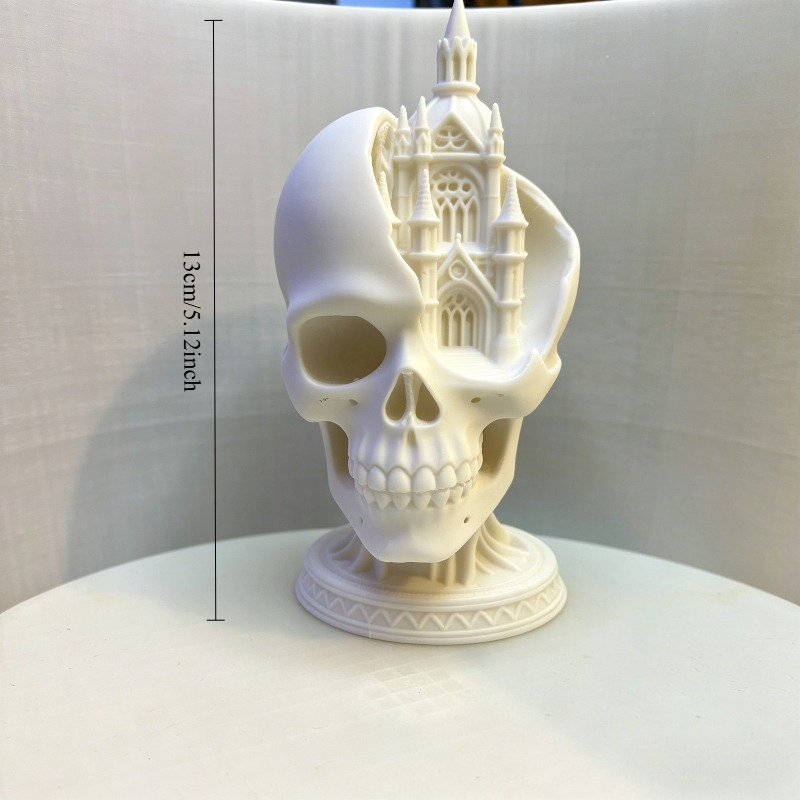3Dプリントされた大聖堂の頭蓋骨レリーフ、ゴシック様式のデス - 3D Printing Cafe のレビューと価格