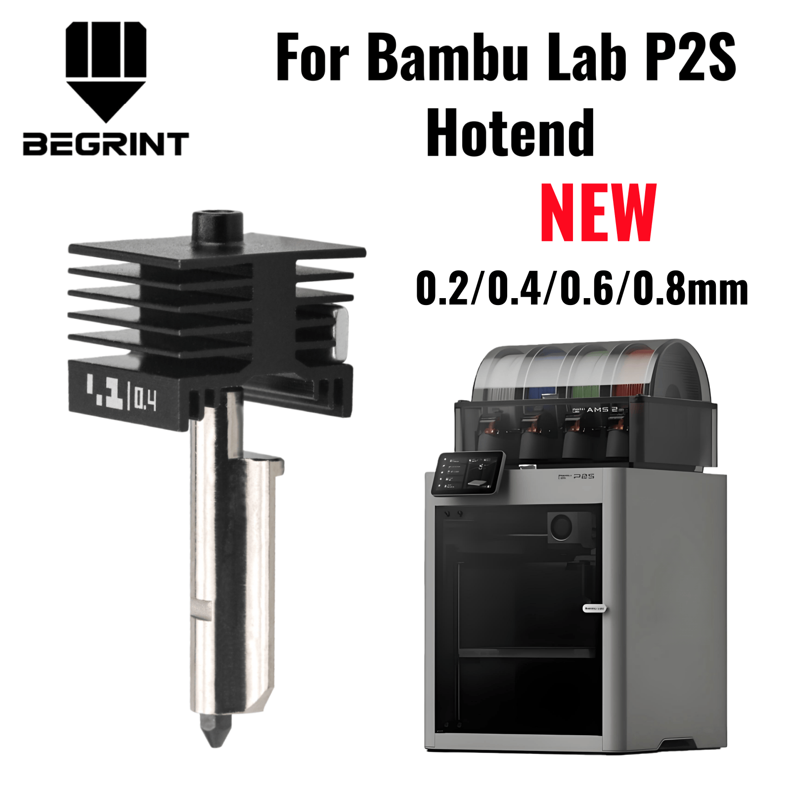 Bambu Lab P2S X2D用アップグレードホットエン - 3D Printing Bambu のレビューと価格