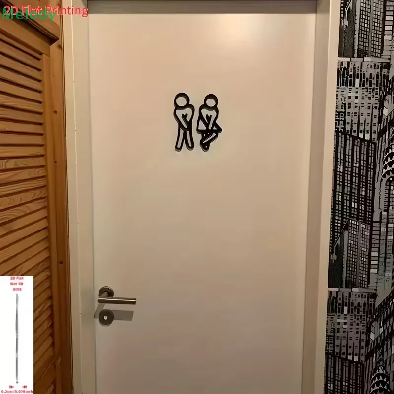 3D プリント浴室ドアサイン男性 & 女性トイレシンボルドア - 3D Printing Cafe のレビューと価格