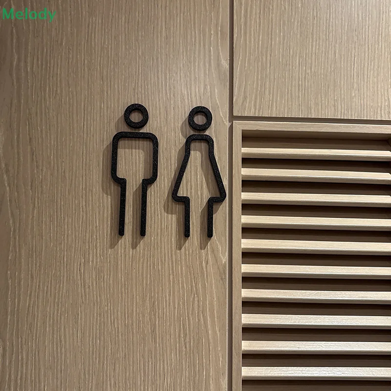 3D プリント浴室ドアサイン男性 & 女性トイレシンボルドア - 3D Printing Cafe のレビューと価格